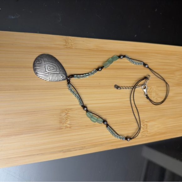 Silpada N2101 Retired glass & leather Necklace - Picture 8 of 8